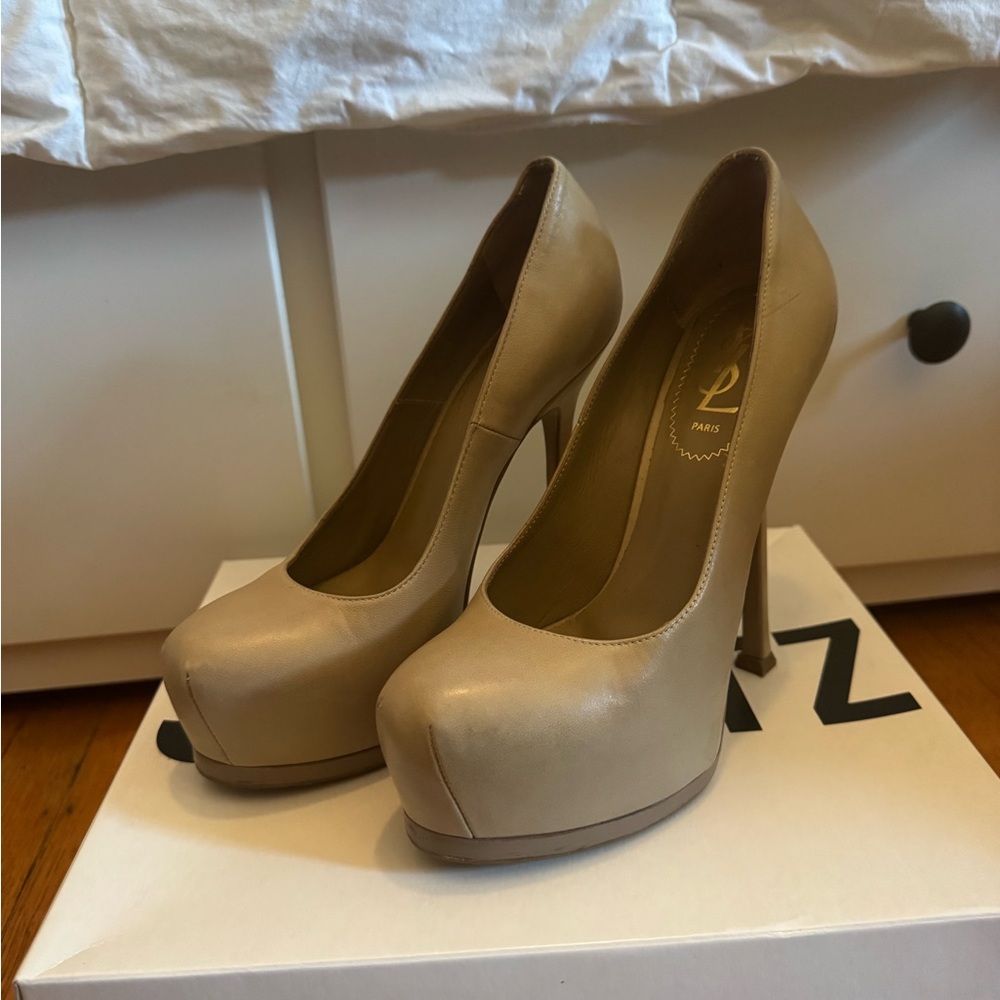 Elegant Tan High Heels